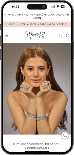 Digit&All Shopify referans Mineralist Gümüş